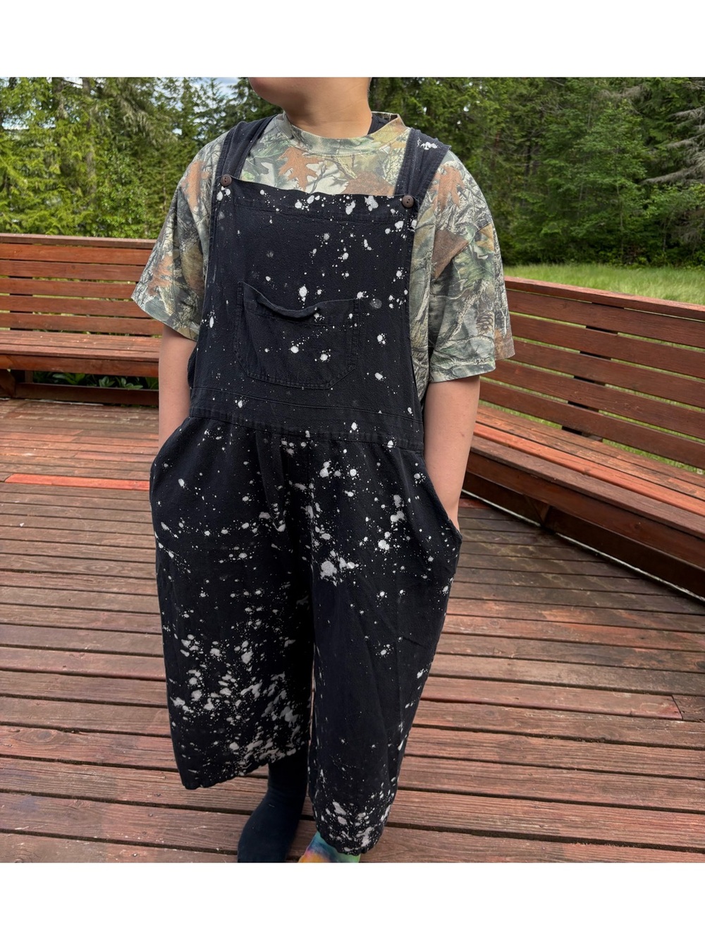 Ganesh Himal Brilliant Stranger Splatter Overalls One-of-a-kind - Picture 7 of 8